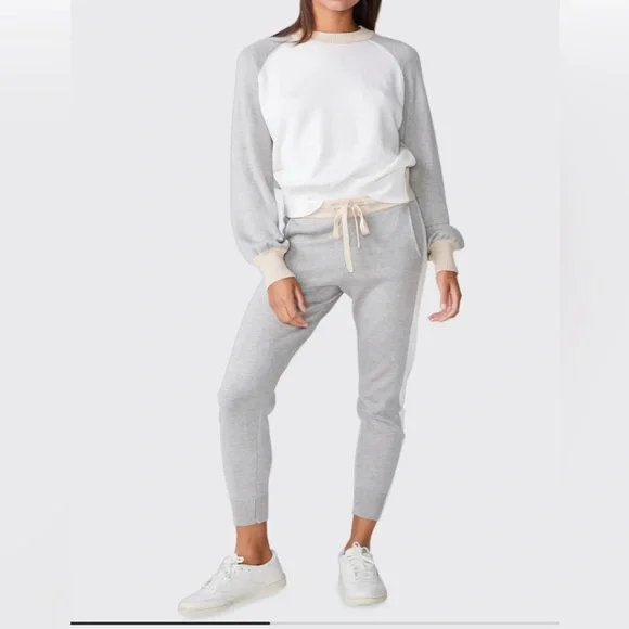 Monrow colorblock sweatshirt sale